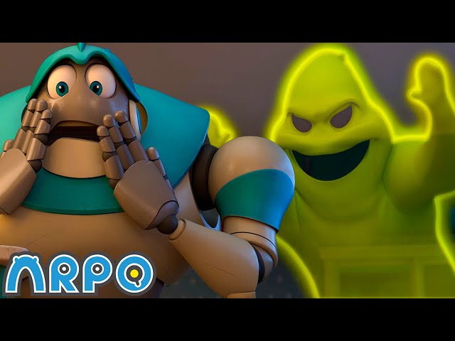 ARPO the Robot | Spooky Ghost - Arpo Saves the BABY!!! | Funny Cartoons for Kids | Arpo and Daniel class=