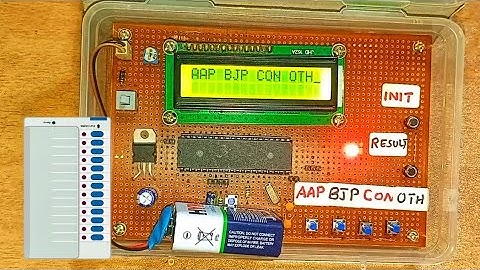 Electronic Voting Machine Using 8051 || EVM Machine Making 