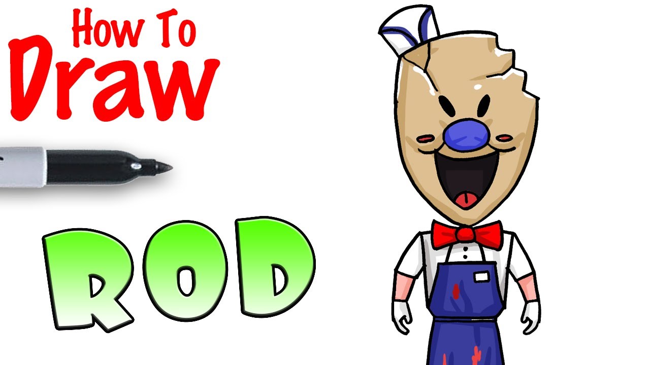 How to Draw Rod from Ice Scream - YouTube