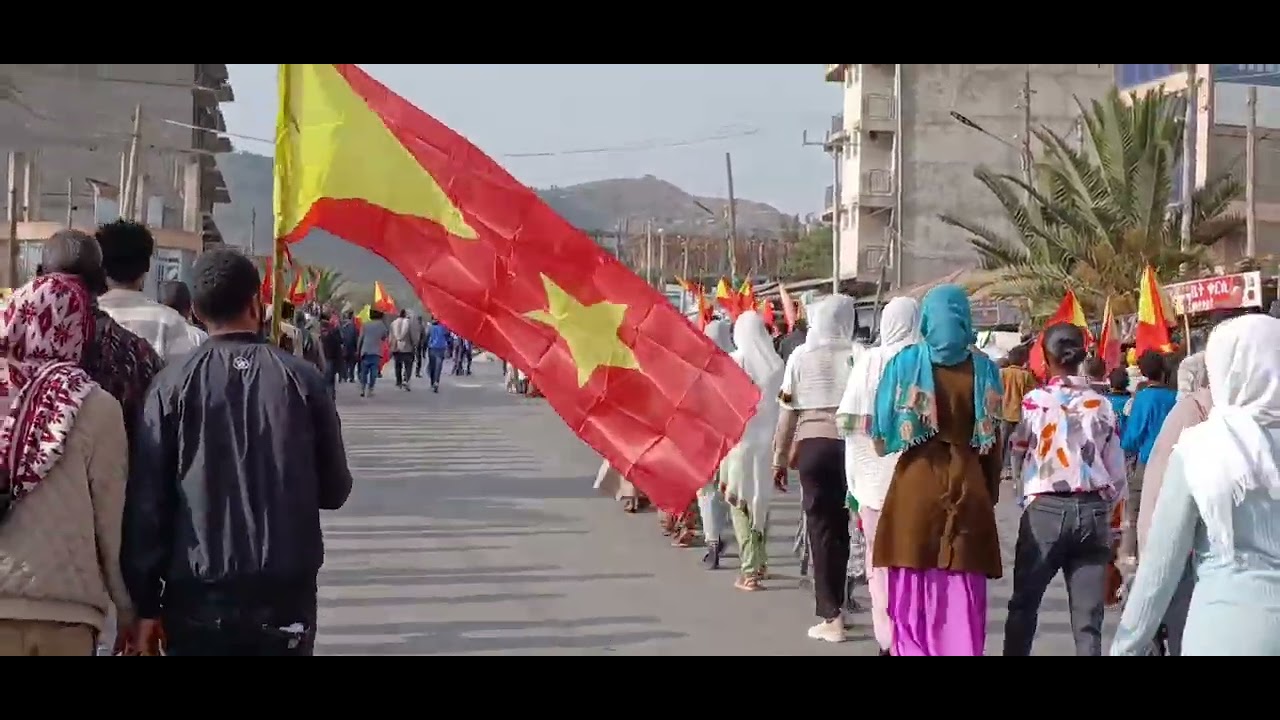 #ሰላማዊ ሰልፊ ኣንፃር ምርጫ ቦርድ ኢ/ያ ኣብ ከተማ ማይ ጨው ብመላእ ማሕበረ-ሰብ ብዝገርም ተካይዱ።የዒስ!