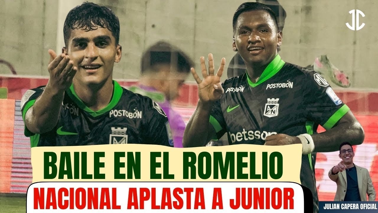 🚨🟢 ¡BAILE EN EL ROMELIO! NACIONAL APLASTA A JUNIOR 🦈 Y ES EL LÍDER DE LA LIGA 
