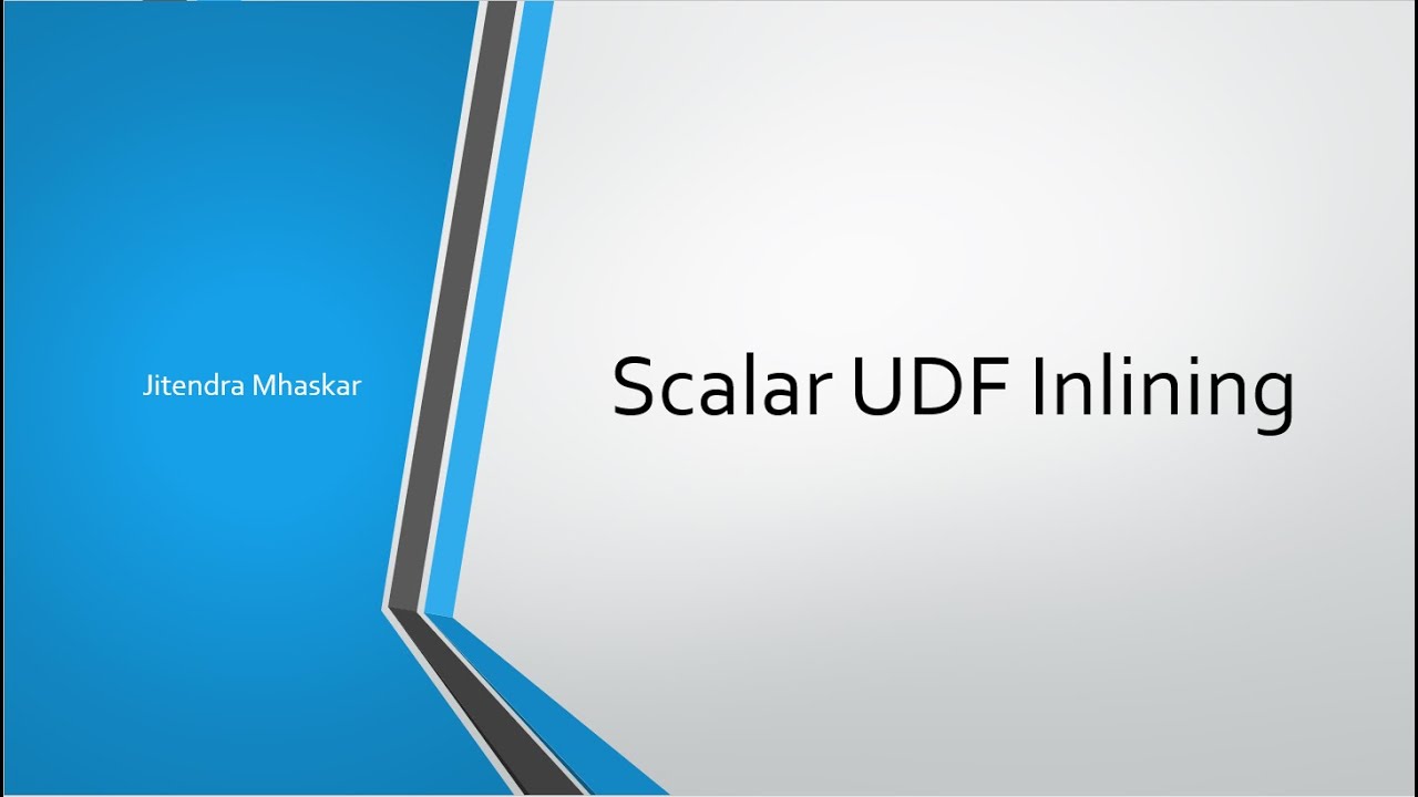 46. Scalar UDF Inlining - YouTube