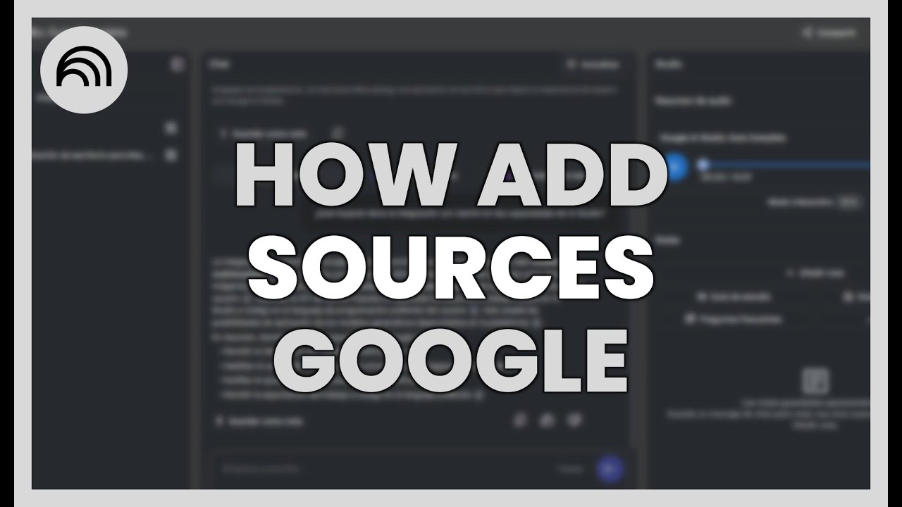 HOW TO ADD SOURCES TO GOOGLE NOTEBOOKLM - YouTube