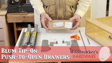 No Handles, No Problem!  Installing Tip-On Push-to-Open for Blum Movento Drawer Slides.
