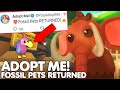 Returned fossil pets returned to adopt meall huge new updates all info roblox