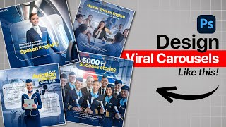 Viral Carousel Design Breakdown – Aviation English Course (Step-by-Step)