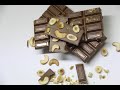 Как сделать шоколадные плитки своими руками/Молочная плитка с орешком/How to make a bar of chocolate