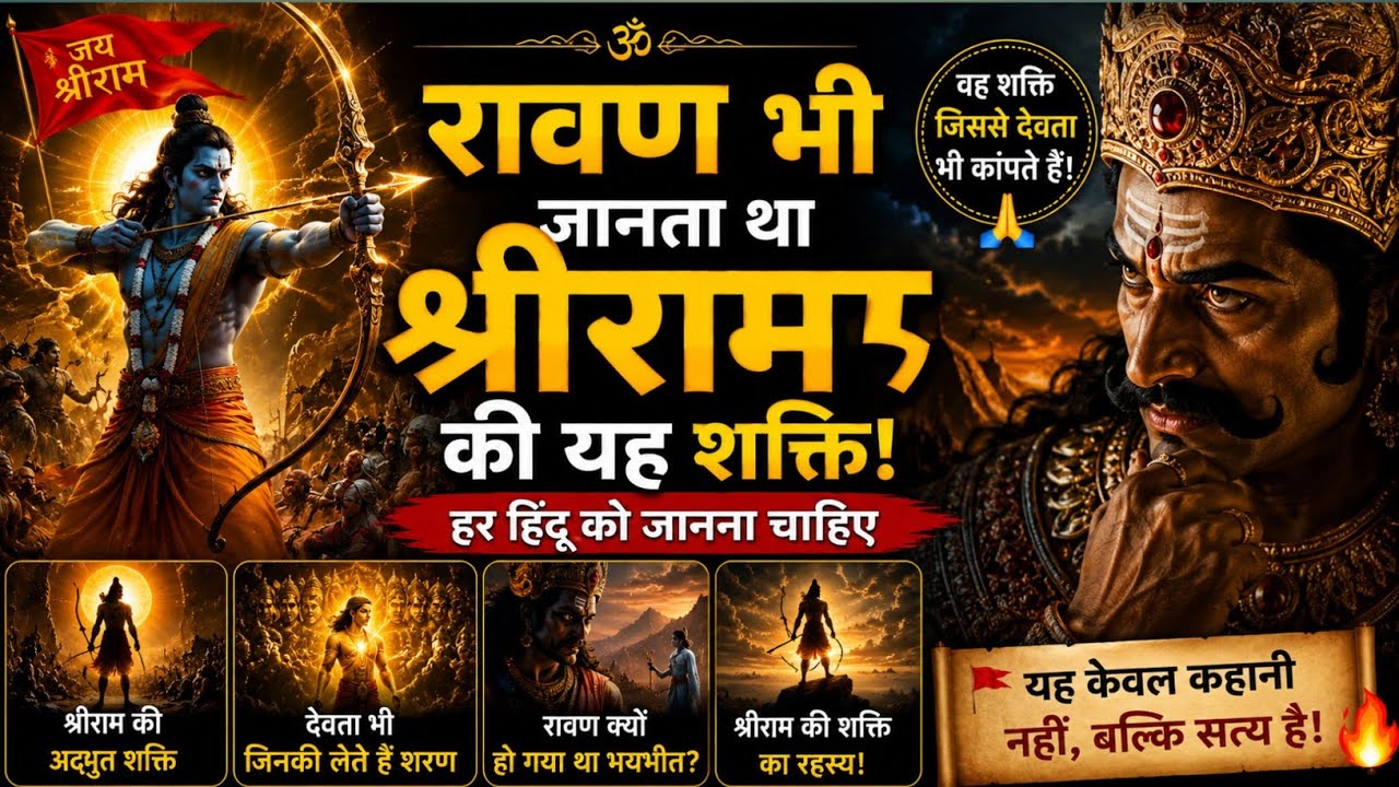🔥 "रावण भी जानता था श्रीराम की यह शक्ति! | हर हिंदू को जानना