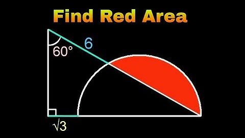 Calculate Area of the Red Shaded Region ? | Geometry Olympiad Problems