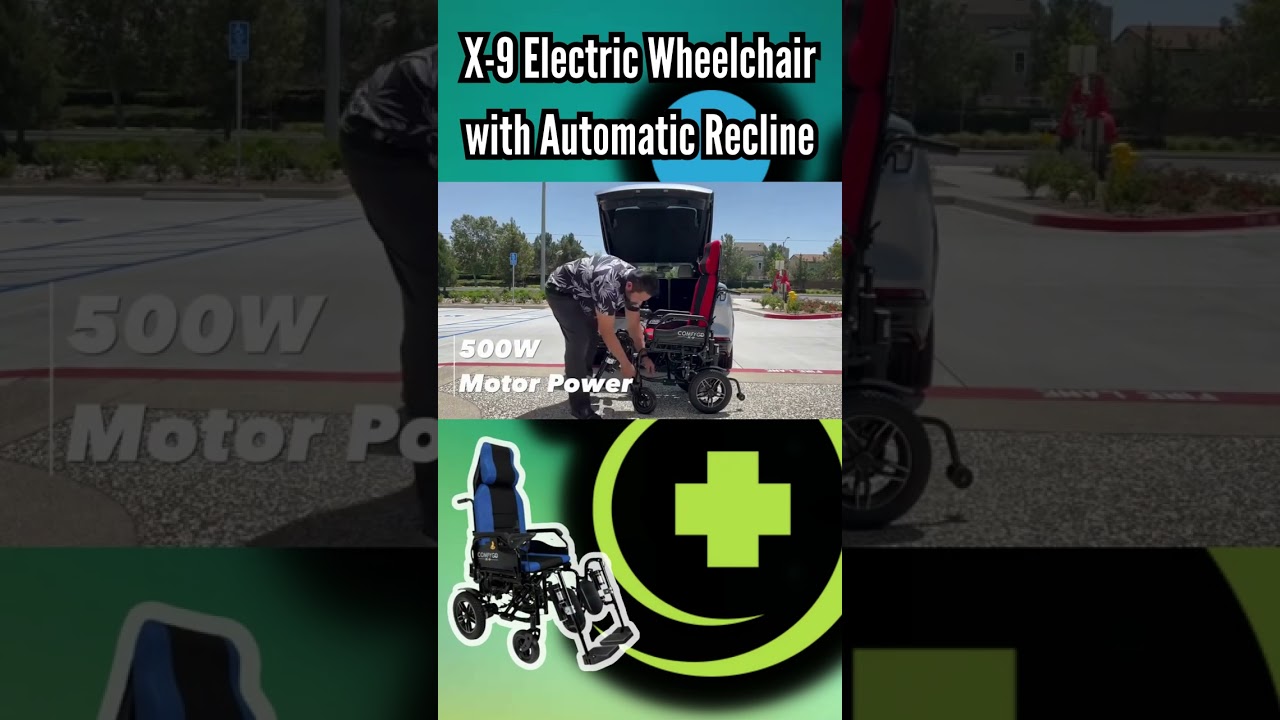 X-9 Electric Wheelchair with Automatic Recline 