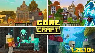 Core Craft Addon for Minecraft PE 1.26.10+ | New Mobs, Villages, Quests &amp; More!