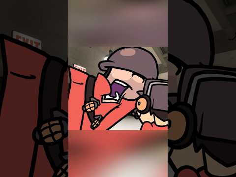 I think the soldier hates the color blue! #tf2 #tf2animation #animation #funny #memes #tf2funny