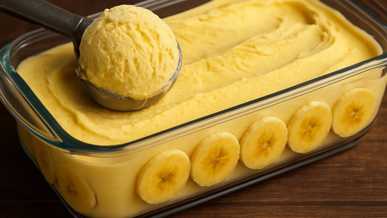 Quick & Easy Banana Ice Cream in 10 Minutes – No Machine😍