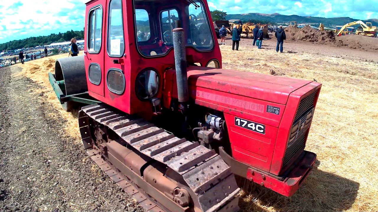 Massey Ferguson 174C Crawler Tractor With Trailed Roller