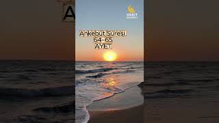 Asıl Hayat, Ahiret Yurdudur - Keşke Bilselerdi 🌿Ankebût Sûresi 64 - 65 Ayet Resimi