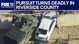 Police chase takes a dangerous turn in Jurupa Valley