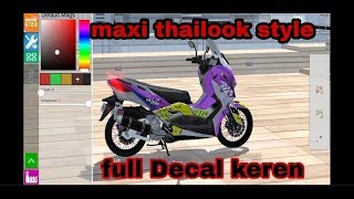 Game Modifikasi motor maxi kekinian .thailand style aplikasi android game.maxi Thailook screenshot 5