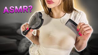 [4K USA ASMR] Hair & Hands ✨ Real Brushing, Spray Mist & Soft Object Sounds | Deep No-Talking Calm