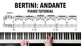H. Bertini: Andante op.29 nr.11 | Piano Tutorial