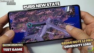 Xiaomi Redmi Note 12 Pro test game PUBG New State | Dimensity 1080