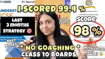 How I scored 99.4 % in CLASS 10 BOARDS 😱🎯 | LAST 3 MONTHS TOPPER