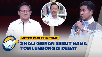 3 Kali Gibran Sebut Nama Tom Lembong di Debat