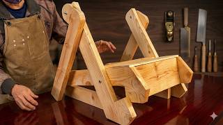 No One Expected This From Old Pallets… Smart Folding Table Build