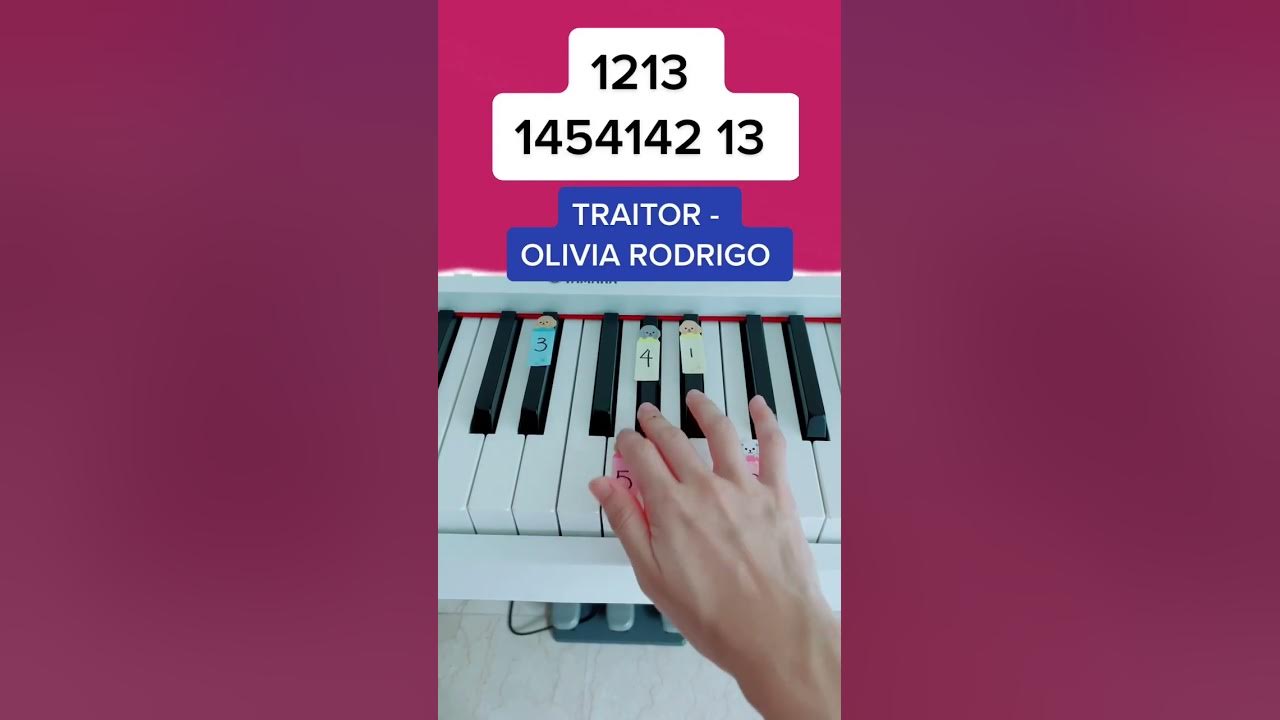 Traitor - Olivia Rodrigo (Piano Tutorial) #easypianotutorial