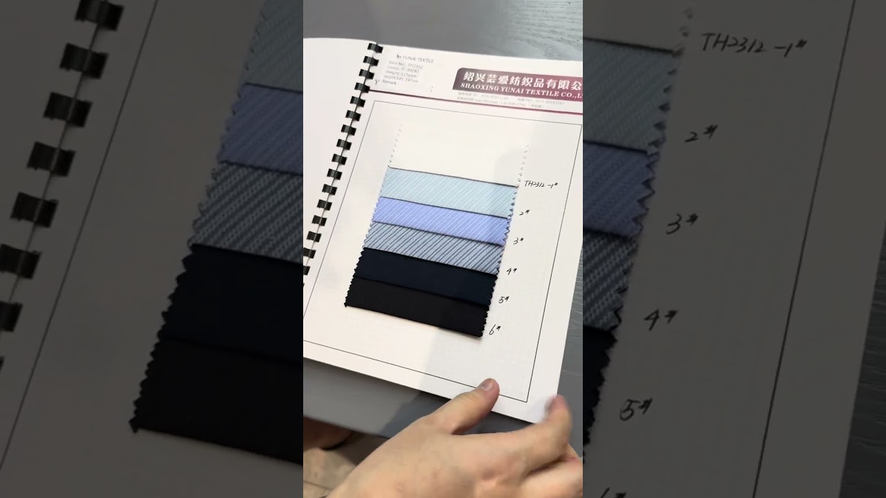 New Shirt Fabric Sample Book