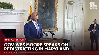 RAW: Gov. Wes Moore's redistricting press conference