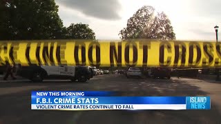 New FBI Report found that violent crimes are down, with murders dropping over 26%