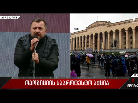 ოპოზიციის საპროტესტო აქცია
