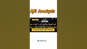 How to prove (a+b)³ =a³+b³+3a²b+3ab²  or a³+b³+3ab(a+b) #Ajit Analysis #shorts