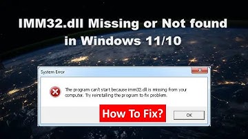 Fix IMM32 dll Missing Or Not Found In Windows