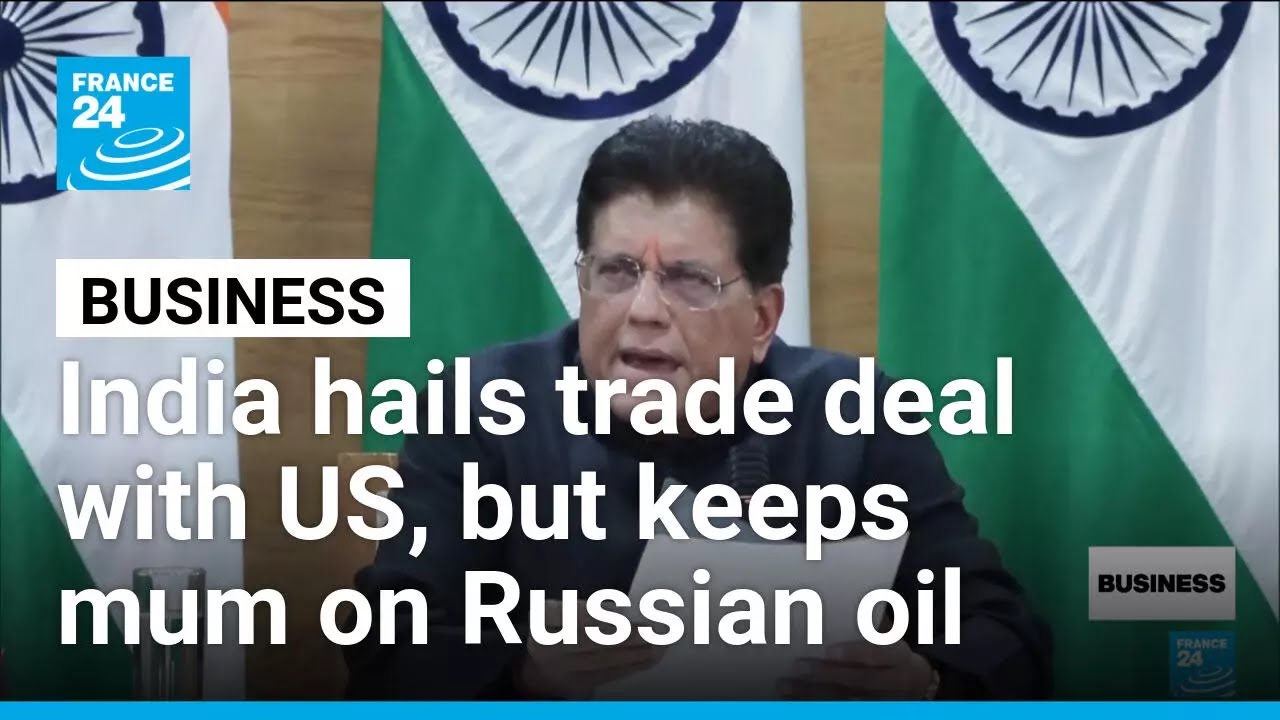 India says trade deal with US 'best in the region', but keeps mum on Russian oil • FRANCE 24