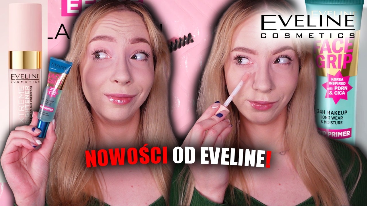 TEST NOWOŚCI OD EVELINE! | BAZA FACE GRIP | RÓŻOWY KOREKTOR I WIELE WIĘCEJ!