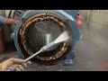 200 kw motor stator winding cleaning