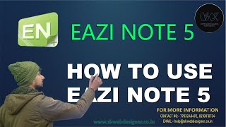 FULL DEMO OF EASI NOTE 5 | SK WEB DESIGNER | #howtouse
