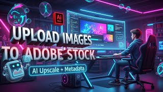 How to Upload Images to Adobe Stock | AI Image Upscale + Metadata Generate + Submit Tutorial
