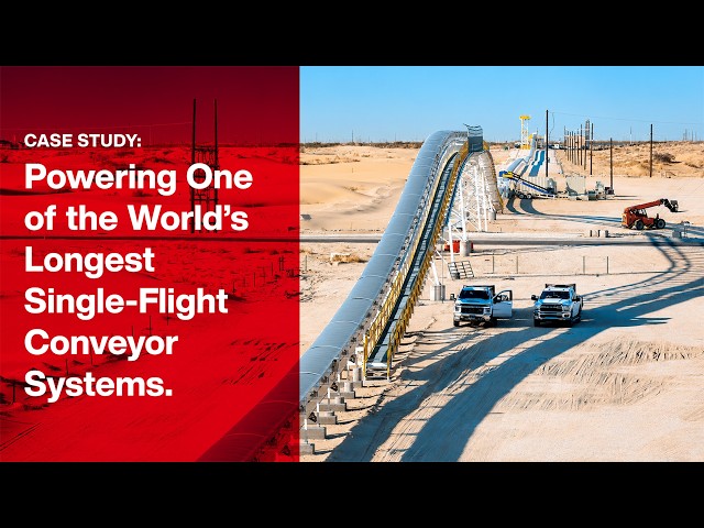 SEW-EURODRIVE Powers One of the World’s Longest Single-Flight Conveyor Systems