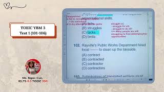 [TOEIC] YBM 3 READING TEST 1 (101-106)