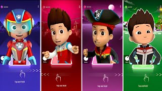 SUPER RYDER 🆚 HERO 🆚 PIRATE 🆚 MIGHTY RYDER! 🐾 TEAM BATTLE! 🎵 Tiles Hop 2026 screenshot 1