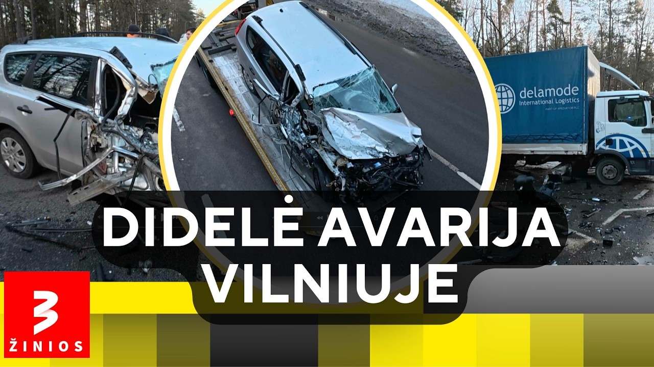 Vairuotojai įstrigo spūstyse: avarijos padariniai truko valandas