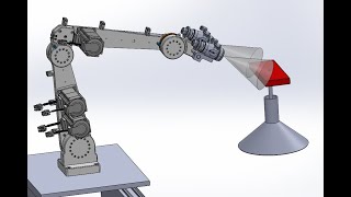 스핀들 라인  페인트 도장용 3축 다관절 로보트