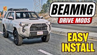 BeamNG Drive Mods Installation Guide 2026 | Cars + Maps Tutorial