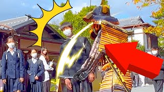 #35 SAMURAI Mannequin Prank in Kyoto Japan | Best Prank for Traveler Nice Reactions Kiyomizu Temple