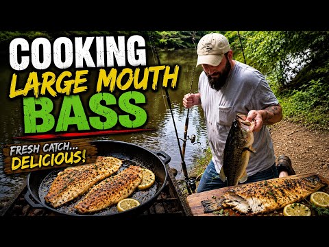 Largemouth bass cooking