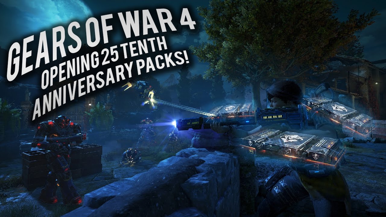 Gears of War 4: Opening 25 Tenth Anniversary packs