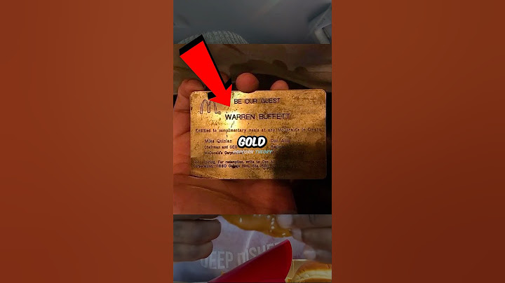 The Forgotten McDonalds GOLD Card 🍟💳