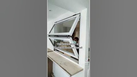 Vertical aluminium fold up doors&windows installation#custom#vertical#folding#lift#pushup#install